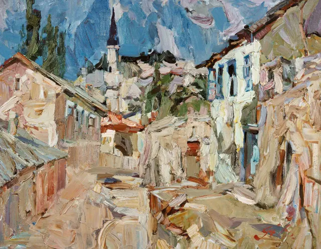 بخشيساراي ، زيت على قماش ، 70 × 90 ، 1992
