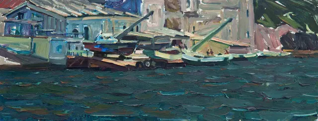 بيدى. زيت على كرتون 20 × 40 سم ، 2012