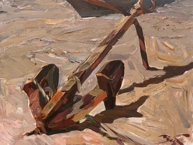 Raised from a deep. Cardboard, oil. Size: 60х80. Year: 2017