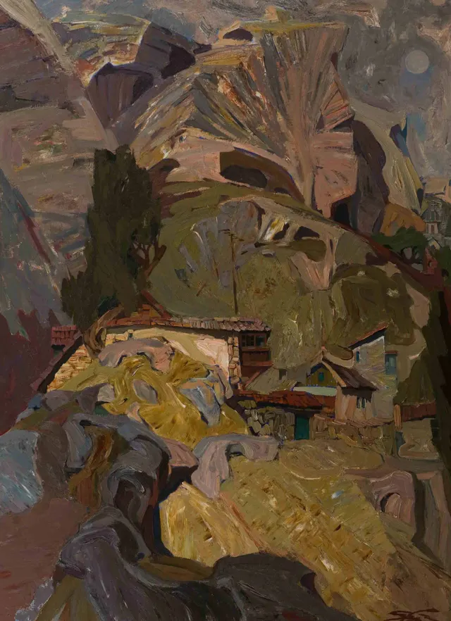 Staroselye. Canvas, oil. Size: 150х100. Year: 2008