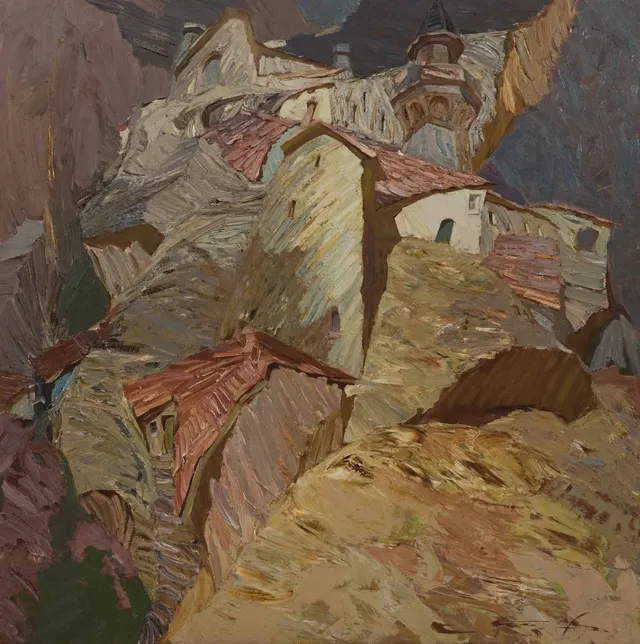 Staroselye. Canvas, oil. Size: 150х100. Year: 2008