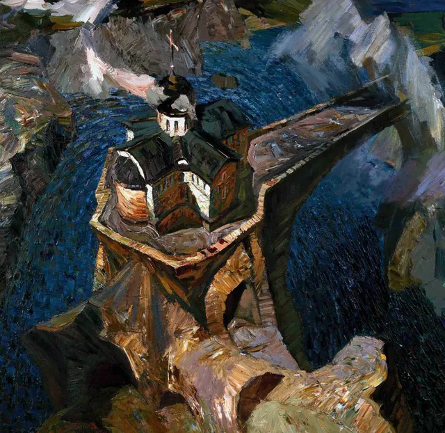 Ascension. Canvas, oil. Size: 115х125. Year: 1994