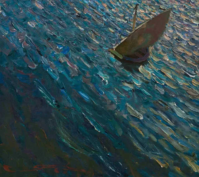 شراع ، زيت على قماش ، 80 × 90 ، 2003