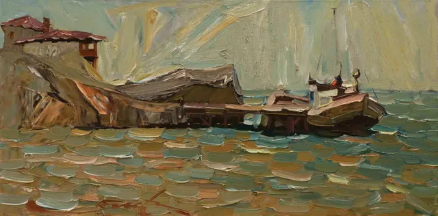 منطقة آزوف ، زيت على قماش ، 50 × 100 ، 2006