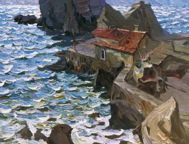 محطة قديمة ، زيت على قماش ، 70 × 90 ، 1993