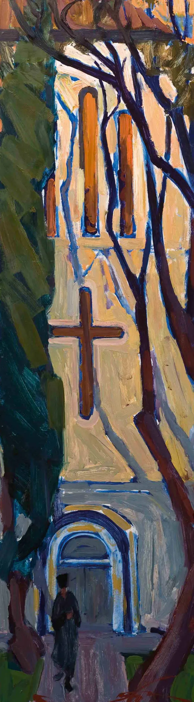 في المساء ، زيت على كرتون ، 121.5 × 34.5 ، 2005
