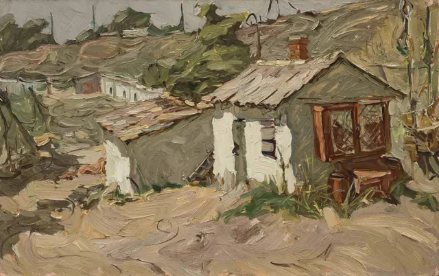 ظهر ، زيت على كرتون ، 50 × 80 سم ، 1989