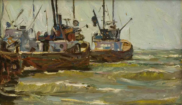 سينرات، زيت على كرتون ، 23 × 39 سم ، 1985