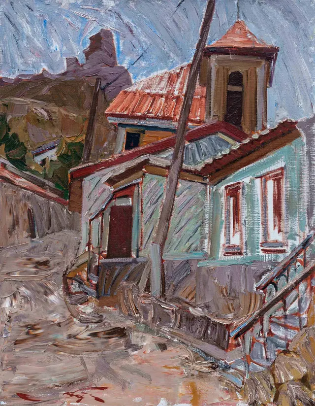 شارع بالاكلافا ، زيت على قماش ، 90 × 70 سم ، 2008