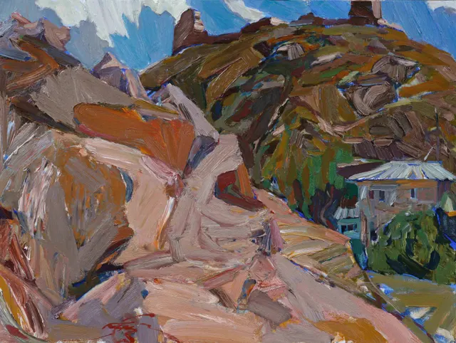 يوم عاصف ، زيت على كرتون ، 60 × 80 سم ، 2007