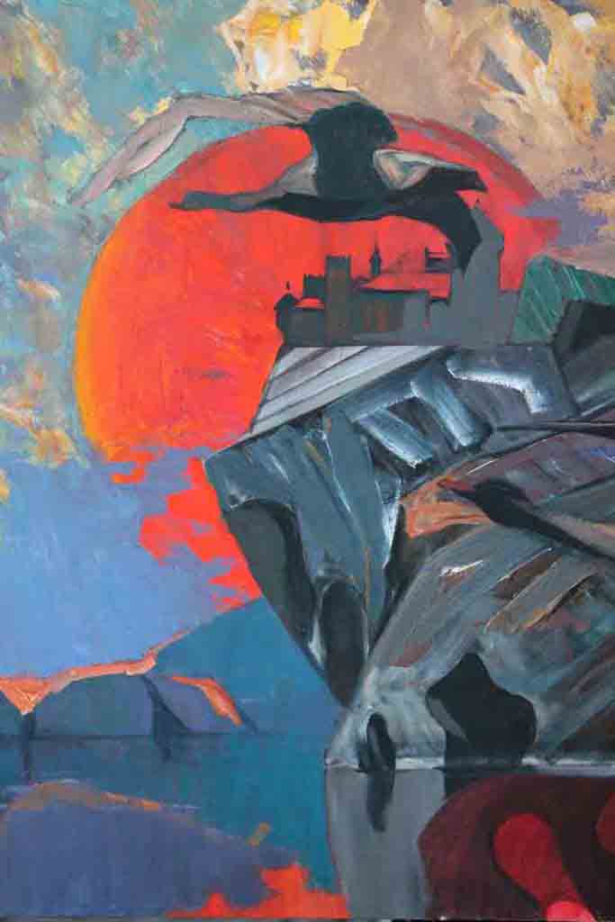 Outland (fragment). - Canvas. Oil. - 140 x 300 . - 1977