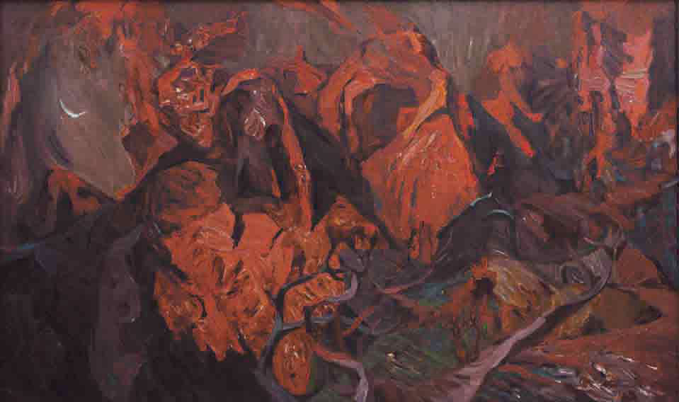 Canvas, oil. Size: 150х250. Year: 1988-2002