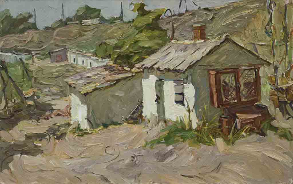 Noon, cardboard, oil. Size: 50x80. Year: 1989.