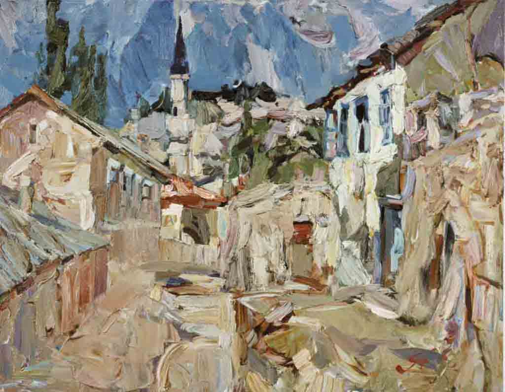 Bakhchisarai. Canvas, oil.  Size: 70х90. Year: 1992