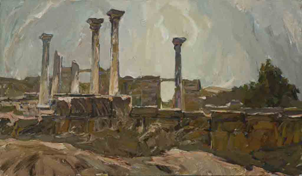 Energy of Chersonesos. Canvas, oil. Size: 70х120. Year:1995