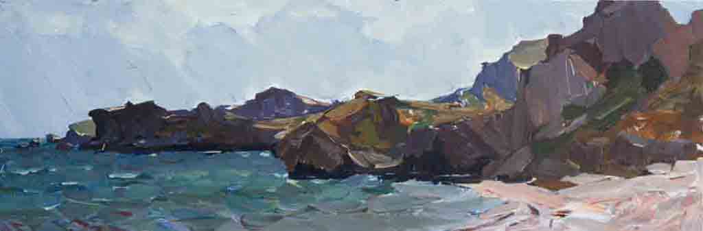 Etude. Canvas, oil. Size: 40х120. Year: 2017