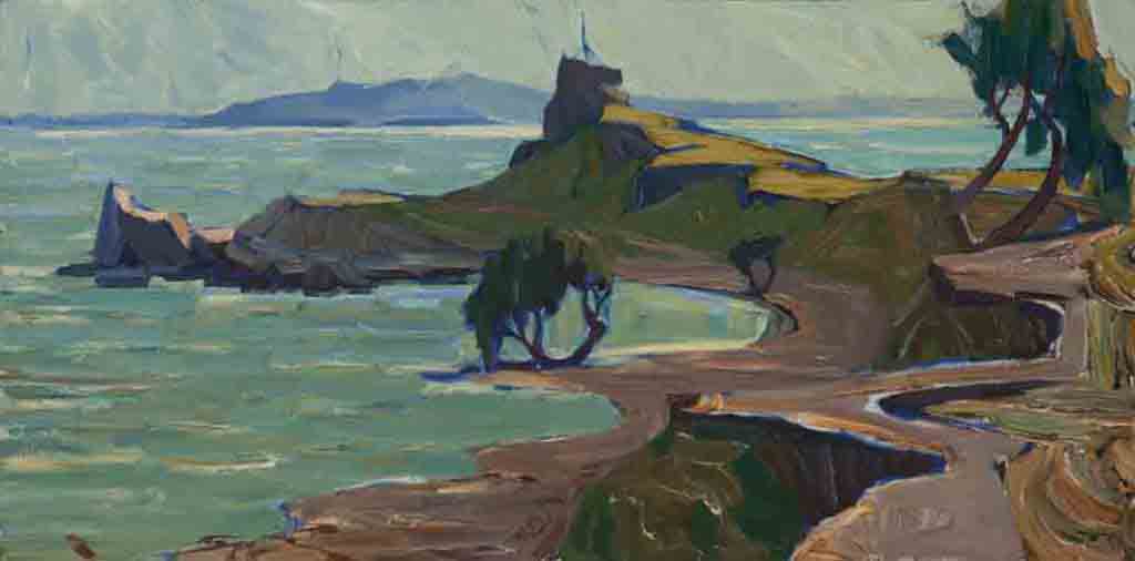 Noon. Cardboard, oil. Size: 40х122. Year: 2006