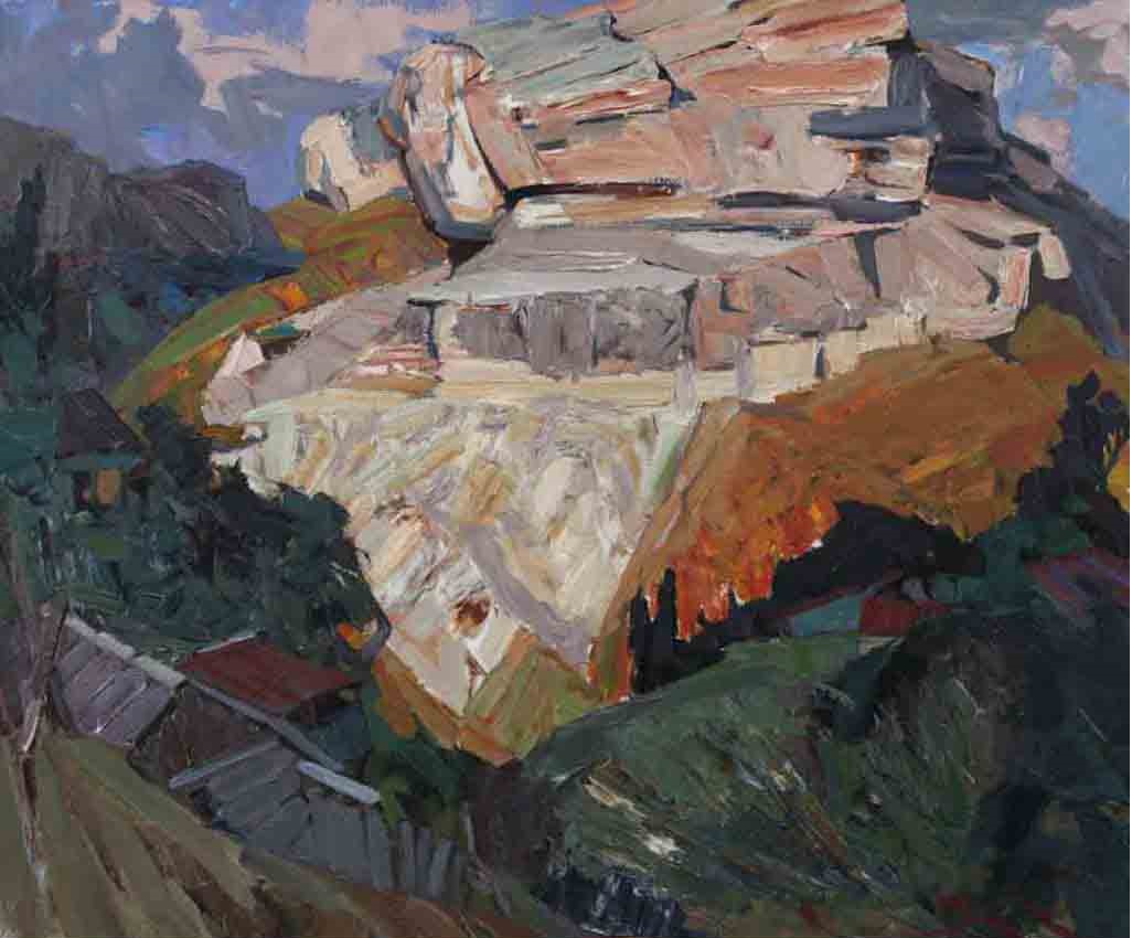 Rock. Canvas, oil. Size: 100х120. Year: 2011