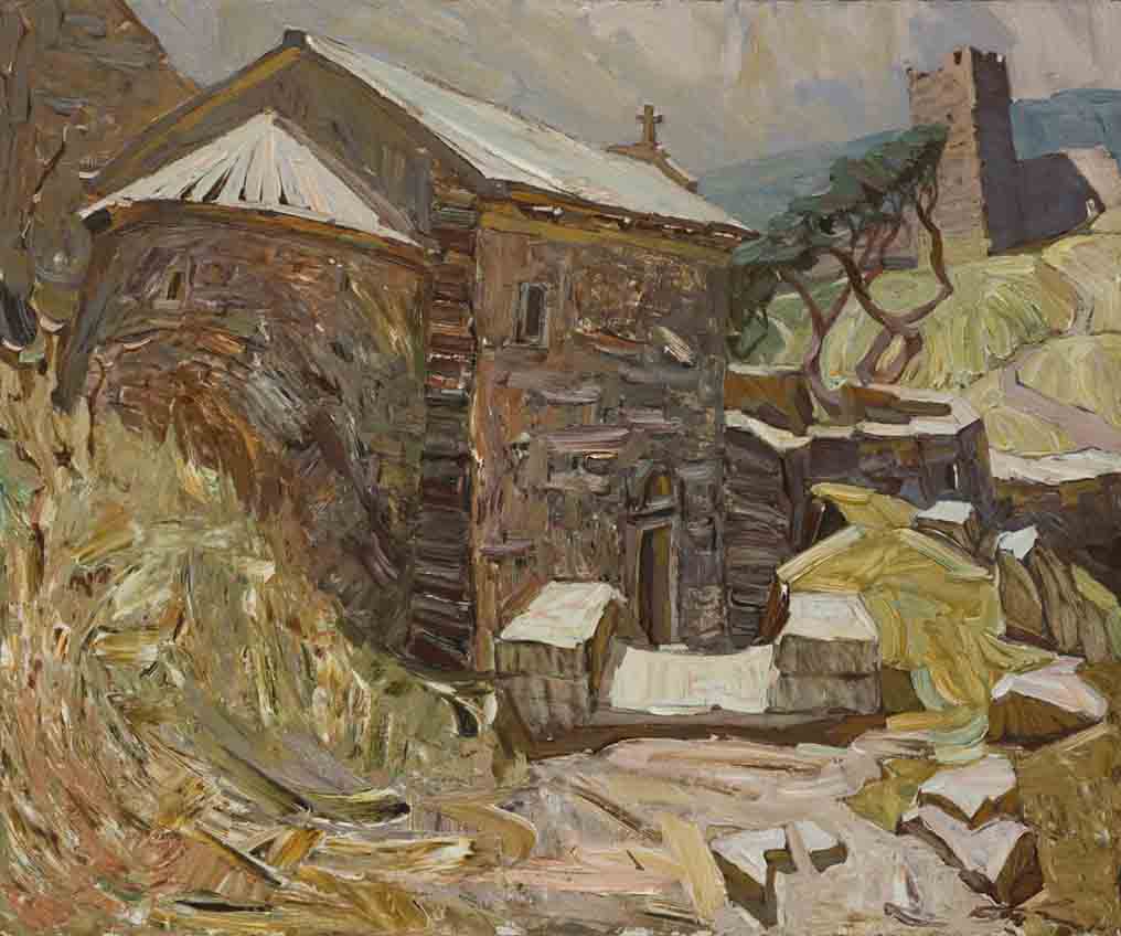 The Old Feodosia. Cardboard, oil. Size: 80х95. Year: 2006