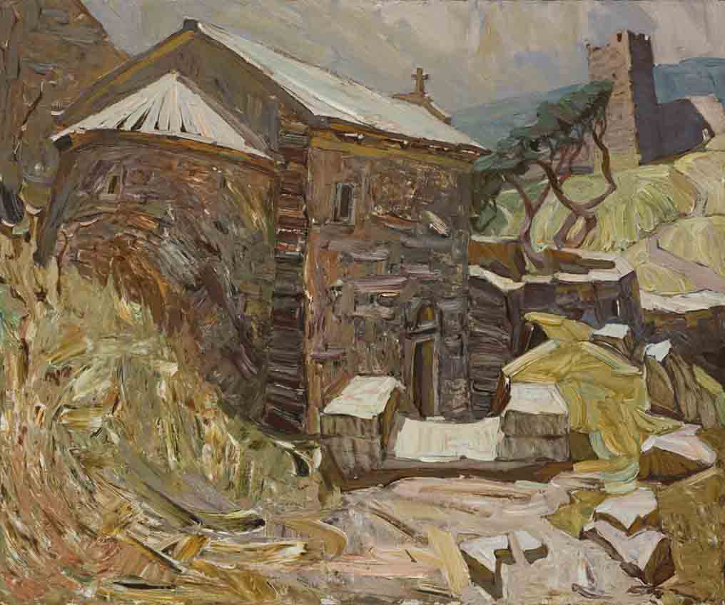 The Old Feodosia. Cardboard, oil.  Size: 80х95. Year: 2006