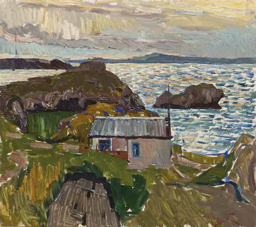 Evening on the Azov. Cardboard, oil. Size: 85х95. Year: 2006