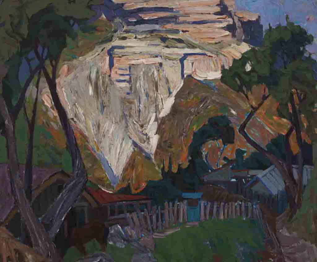 Evening in the Kokoz Valley. Canvas, oil. Size: 100х120. Year: 2011