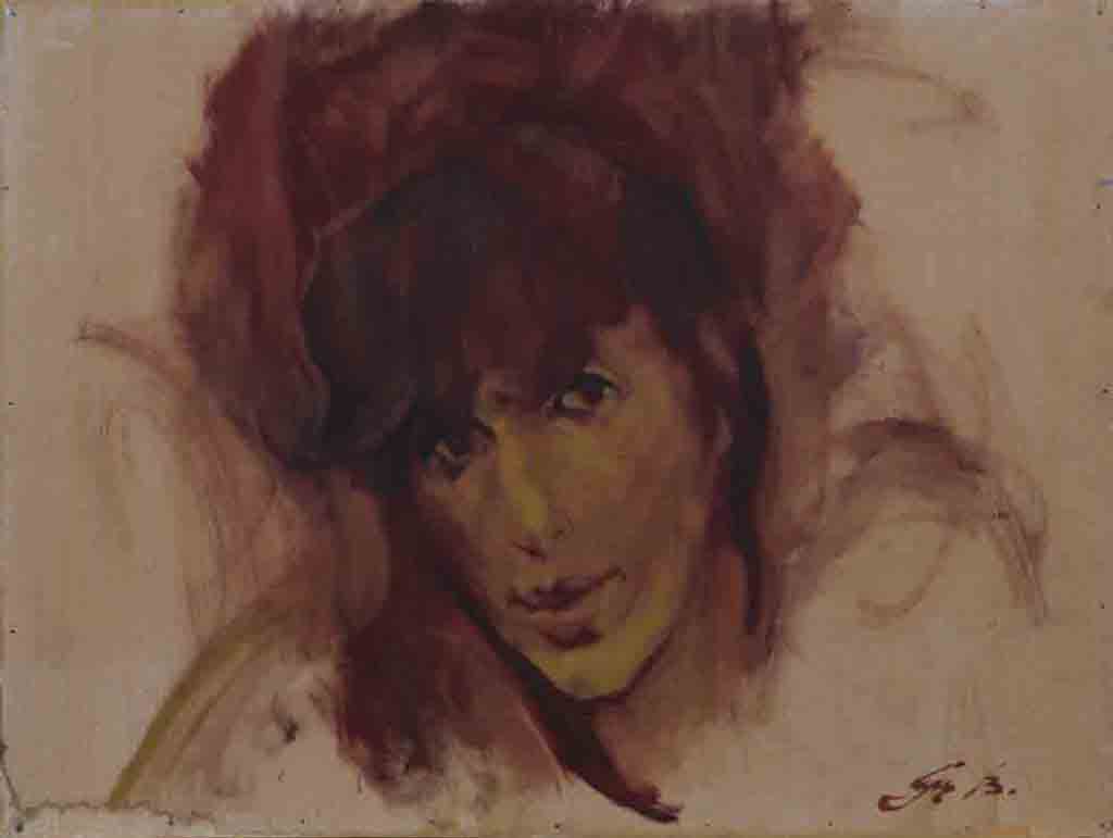 Irina. Cardboard, oil. Size: 60x80. Year: 1997.